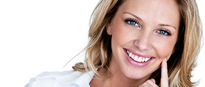 lady with nice white teeth